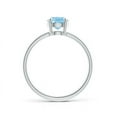 thumbnail image 2 of ANGARA Natural Claw-Set Oval 1 ct Aquamarine Solitaire Engagement Ring in 14K White Gold for Women (Size-8x6mm) | March Birthstone, Anniversary, Jewelry Gift for Women | Natural Aquamarine Ring, 2 of 11
