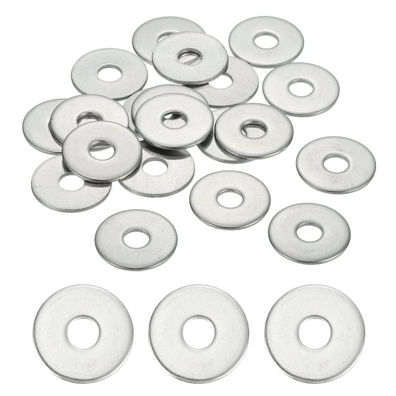 40 Pcs M5.5 304 Stainless Steel Flat Washers 5.5mm ID 18mm OD 1.2mm Thick, Silver