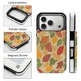 thumbnail image 3 of Autumn Leaves Colorful Pattern Design Leather Wallet Case for iPhone 15 Pro Wallet Case Card Holder Flip, 3 of 8