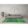 thumbnail image 3 of Ahgly Company Indoor Square Oriental Green Industrial Area Rugs, 4' Square, 3 of 4