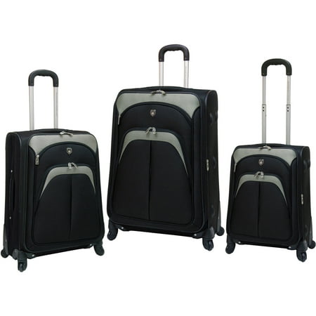 Travelers Club 3-Piece Expandable 4 Wheel Spinner Luggage