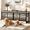 White, variant on Fowroa 86" Double Dog Crate Furniture, Extra Large Heavy Duty Indoor Kennel, Wooden TV Stand Design for Two Large Dogs Brown