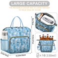 thumbnail image 5 of Light Blue Christmas Snowflake Pattern Womens Lunch Box for Work,Insulated Large Lunch Bag for Tween and Teen,Loncheras Para Mujer,Leakproof Adult Lunch Bag for Work,Beach,Travel,Picnic,Camping, 5 of 7
