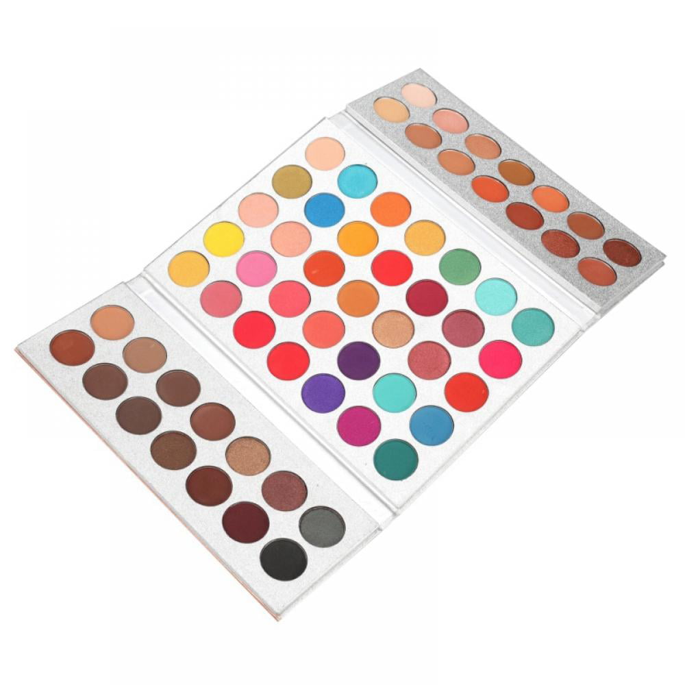 60 Colors Eyeshadow Palette, 4 in1 Color Board Makeup Palette Set Highly  Pigmented Glitter Metallic Matte Shimmer Natural Ultra Eye Shadow Powder  Easy