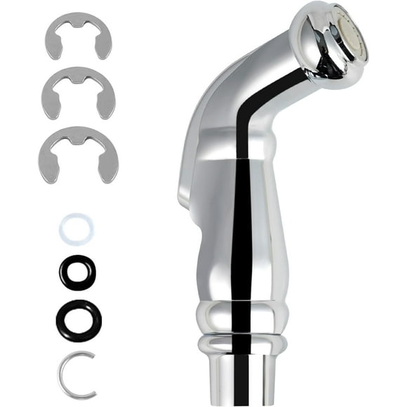 ERDS-Universal Sink Sprayer Attachment for Kitchen Faucet, Kitchen Side Sprayer Head Compatible with Delta, Moen, Kohler and Other OEM Brands Pull Out Spray Head, Chrome, Classic Design