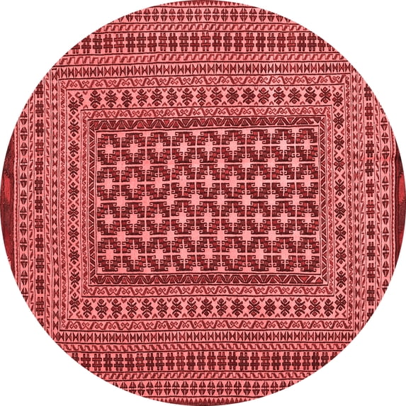 Ahgly Company Indoor Round Persian Red Traditional Area Rugs, 3' Round
