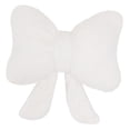 thumbnail image 3 of Cojín decorativo de peluche con lazo, moderno cojín para sofá, asiento suave, decoración del hogar, 41 cm Blanco, 3 of 6