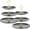 Black and Gold, variant on Set of 2 Cupcake Display Stands 3 Tier Serving Tray Platters Stainless Steel Cup Cake Tower for Birthday Party Wedding Dessert Cookie Candy(White)