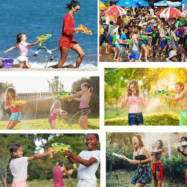 Pistola De Agua 2 Unidades Para Niños Y Adultos – Juguete Blaster De Plástico Resistente Para Fiestas De Verano