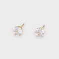 thumbnail image 3 of Clásicos Aretes Broquel Cristal Swarovski Dama Oro Laminado dorado Unitalla, 3 of 7