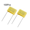 thumbnail image 2 of Unique Bargains Polypropylene Film Capacitors 0.1uF 275VAC X2 MKP 100 Pcs, 2 of 4
