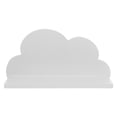 thumbnail image 1 of 1pc Punch Free Wooden Cloud Shape Baffle Shelf Floating Shelf for Home (White), 1 of 8