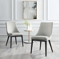 thumbnail image 2 of Side Dining Chair, Set of 2, Grey Gray, Velvet, Modern Contemporary, Kitchen Room Cafe Bistro Restaurant Hospitality, 2 of 10
