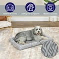 thumbnail image 4 of MidWest Homes for Pets 48inch Gray Wave Pet Bed for Large Dog/Cat with slip resist bottom, 4 of 7