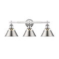 thumbnail image 3 of Yep by Golden Lighting Orwell 3-light Vanity in Chrome and Pewter shade, 3 of 3