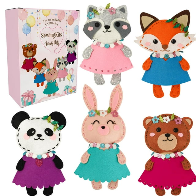 Kit de costura Cymbana Kid para hacer un amigo principiante