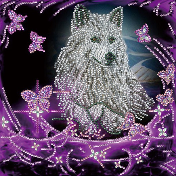 5D DIY Diamante Rhinestone Dibujo Resina Lienzo Lobo Animal para Oficina Hogar Pared FLhrweasw Nuevo