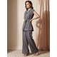 thumbnail image 4 of Conjunto 2 Piezas, Blusa Estilizada con Cinturón y Pantalón Fluido, Outfit Moderno y Sofisticado para Mujer, 4 of 5