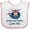 White and Pink, variant on Inktastic Grammy and Poppop Grandson Bear Boys Baby Bib
