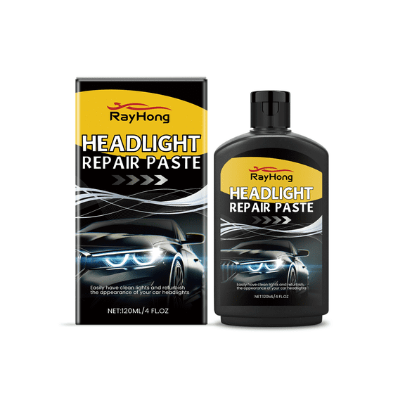 Rayhong Headlight Restoration Cleaner - 120ml Car Light Oxidation Remover & Polishing Agent
