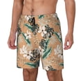 thumbnail image 2 of Fotbe Tropical Leaves Flower Men’s Swim Trunks Quick Dry Swim Shorts Board Shorts with Mesh Lining-3X-Large, 2 of 9