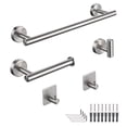 thumbnail image 1 of Aquaterior 5-Piece Bathroom Hardware Set Wall Mount Towel Bar Toilet Paper Holder Robe Hook, 1 of 10