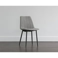 thumbnail image 2 of Sunpan Drew 18" Modern Fabric Dining Chair in Black-Light Gray, 2 of 7