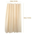 thumbnail image 2 of WHAMVOX  Waterproof Curtain for Shower Window Bathroom Curtains Beige, 2 of 8