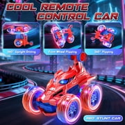 RC Cars Remote Control Car Toys for Boys 3 4 5 6 7 8 9 10 Year Old Girl Boys, 2.4Ghz Fast Stunt with Cool Light for Kids Birthday Chritmas