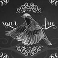 thumbnail image 2 of Vess, June Erica 20x20 Gold Ornate Wood Framed with Double Matting Museum Art Print Titled - Chalkboard Bird II, 2 of 4