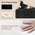 thumbnail image 5 of 104" Modular L-Shaped Sectional Sofa with Chaise - No Assembly Required Boneless Corduroy Couch, High Resilience Foam, Deep Black, 5 of 12