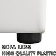 thumbnail image 2 of Leather Ottoman Foot Rest Bench Square Foot Stools&nbsp;Living Room Storage Ottoman&nbsp;for Bedroom and Dorm,Rectangular White, 2 of 6
