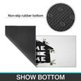 thumbnail image 7 of Gray-checked Text Rugs and Mats Non Skid Washable Absorbent Microfiber Soft Kitchen Mat for Floor Set Of 2 Decor Stain Resistant 17"x47"+17"x30", 7 of 7