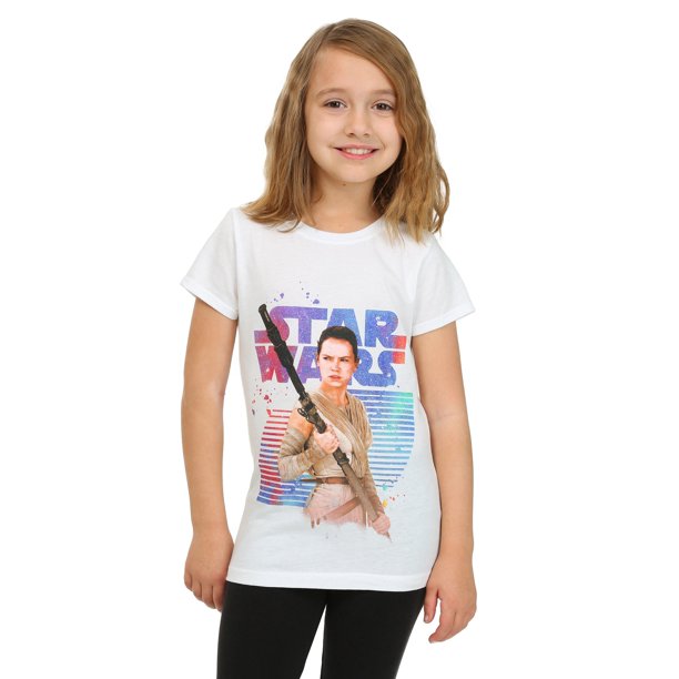Star Wars Ep 7 Rey Logo Girls T Shirt Walmart Com