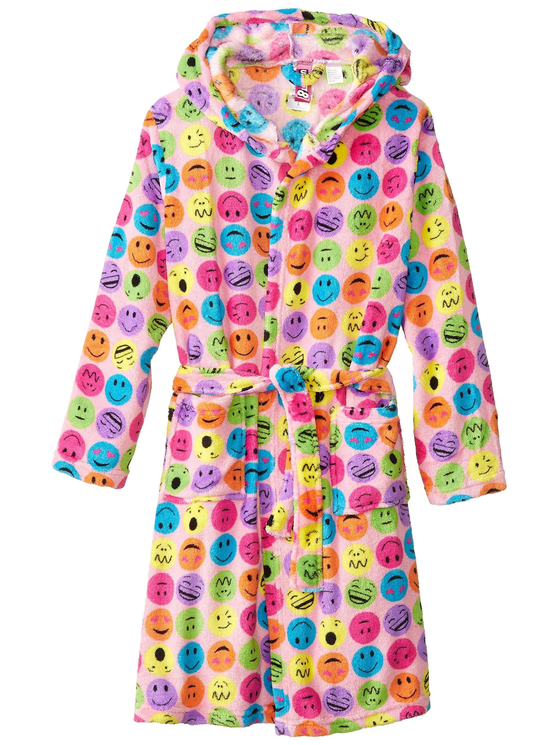 Up Past 8 - Kids Robes Hooded Bathrobe Girls’ and Boys Fuzzy Plush