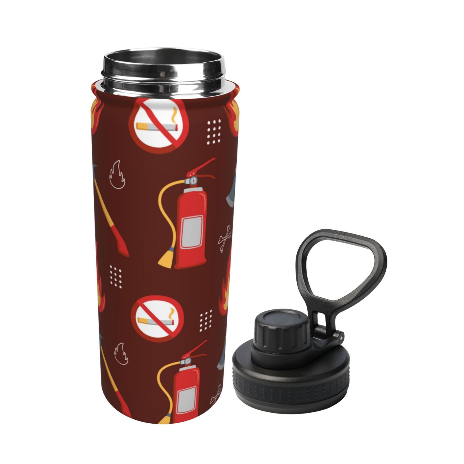Hirioo Fire Extinguisher for 18oz Sports Insulated Kettle for Gym Hiking Camping Running Mountain Bike Outdoor Sports