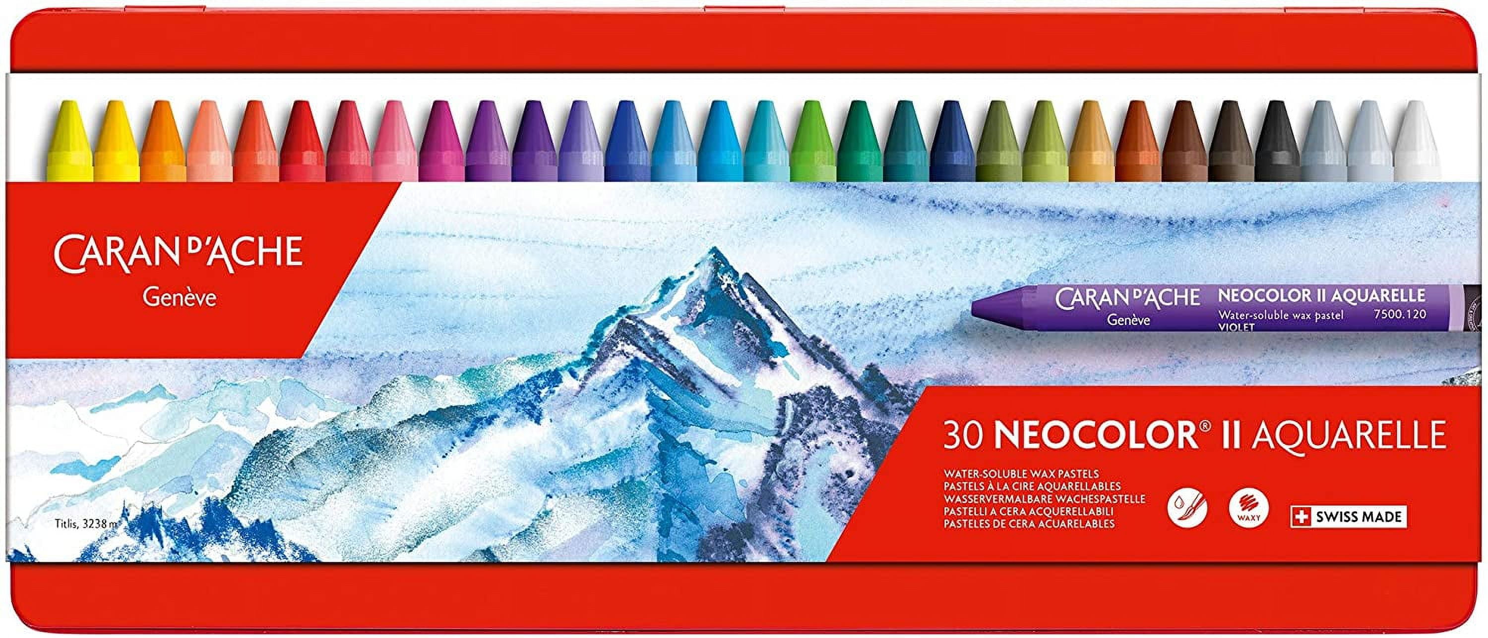 CARAN D'ACHE Crayons de cire Neocolor 1 7004.310 10 couleurs box métal -  Ecomedia AG