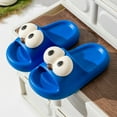 thumbnail image 2 of Rumantou Girls Boys Slide Sandals Kids Summer Comfortable Slippers Kids Cloud Slides Boys Girls Pillow Slippers Slip-On Slide Sandals Summer Beach Pool Shoes Indoor and Outdoor for US 11,Blue, 2 of 6