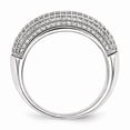 thumbnail image 2 of White Sterling Silver Ring Band Fashion Cubic Zirconia CZ, 2 of 3