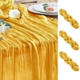 thumbnail image 1 of Camino de mesa con estopilla Wokceer, paquete de 3 unidades, 89 x 305 cm, dorado, 1 of 7