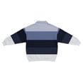thumbnail image 3 of Ceisia Men's Vintage Waffle Knit Polo Sweater | Loose Drop-Shoulder Color Block Striped Long Sleeve Pullover Gifts, 3 of 5
