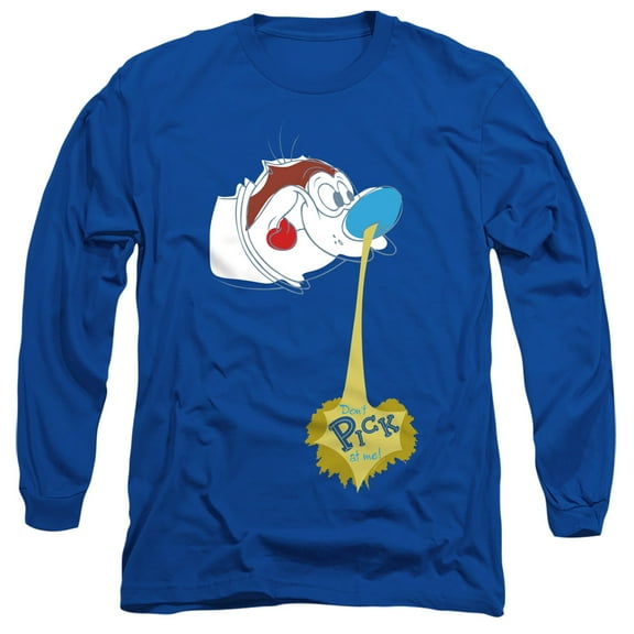Ren And Stimpy Don't Pick At Me! Unisex Adult Long-Sleeve T Shirt