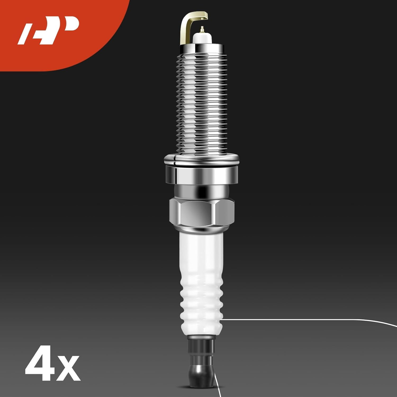 A-Premium Ignition Coils And Spark Plugs Set, Set of 4