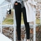 thumbnail image 5 of Balock Pantalones Mujer Color Normal Cálido Sólido Terciopelo Fuerte Lana Mujer Cachemira Pantalones Polainas Mujer Mallas Térmicas Leggings con Forro Polar Interior Otoño Invierno Cálido Leggings, 5 of 5