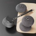 thumbnail image 6 of Easeky Stainless Steel Scrub Brush with Handle, Non Scratch Dish Brush Scrubber for Kitchen Pots Pans, Reusable Scrubbing Pad for Sinks Tiles Grills, Heavy Duty Cleaning Tool, 6 of 9
