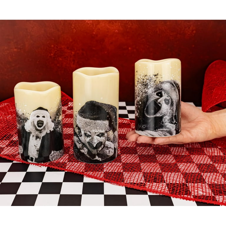 Terrifier 3-Piece LED Flameless Candle Set With Remote Control
