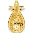 thumbnail image 3 of Sterling Silver Gold-Tone Cz Pineapple Chain Slide Pendant (Width 10.3) (Length 20.2) - Jbsp, 3 of 5