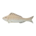 thumbnail image 4 of Fish Figurine Statue Sculpture with Artistic Wooden Material for Bookshelf Tabletop Beachhouse Decor, 4 of 9