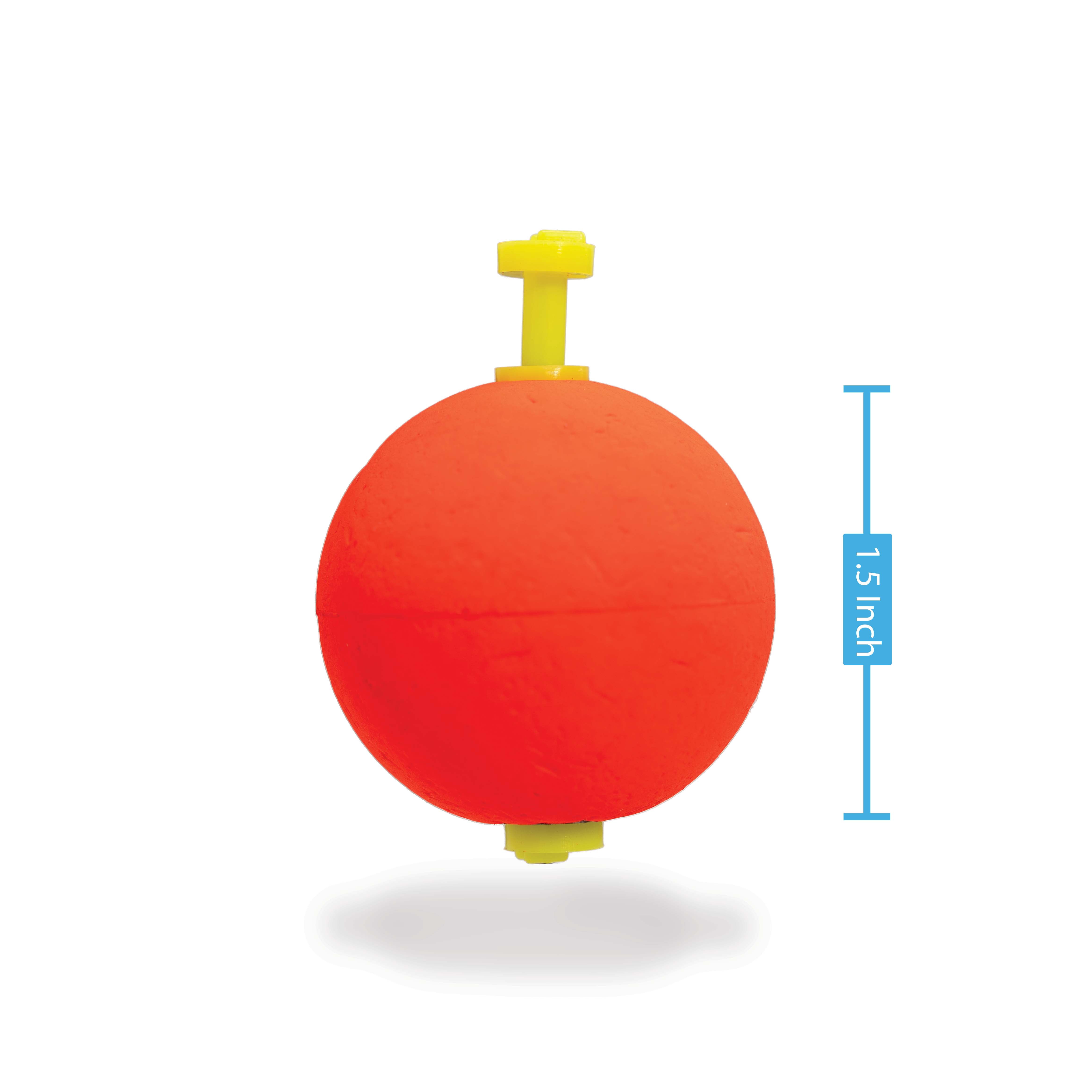 Comal Weighted Round Snap-on Fishing Bobber, Red