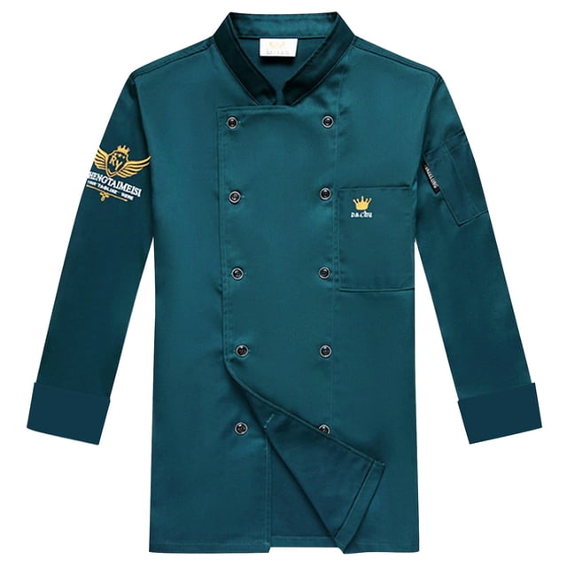 Kitchen aid Chef Uniform Long Sleeve Unisex Catering Work Clothes Kitchen Uniform